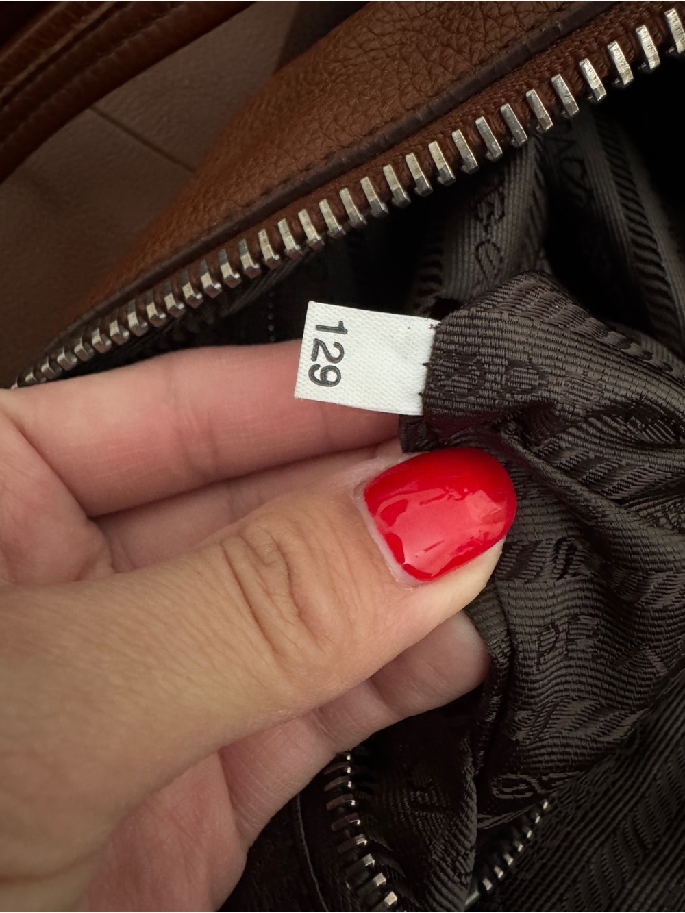 Prada Pebble Leather Dark Brown Hobo Bag - Picture 8 of 13